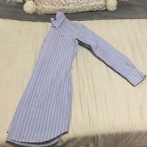 Button Down Long Sleeve Shirt Dress